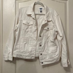 White denim jacket